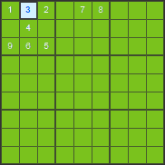 Sudoku Anleitung - Verfahren mit mehreren Feldern – Lösung